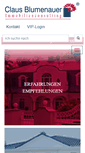Mobile Screenshot of claus-blumenauer.de