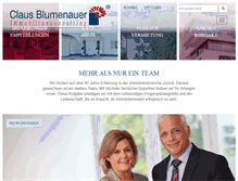 Tablet Screenshot of claus-blumenauer.de